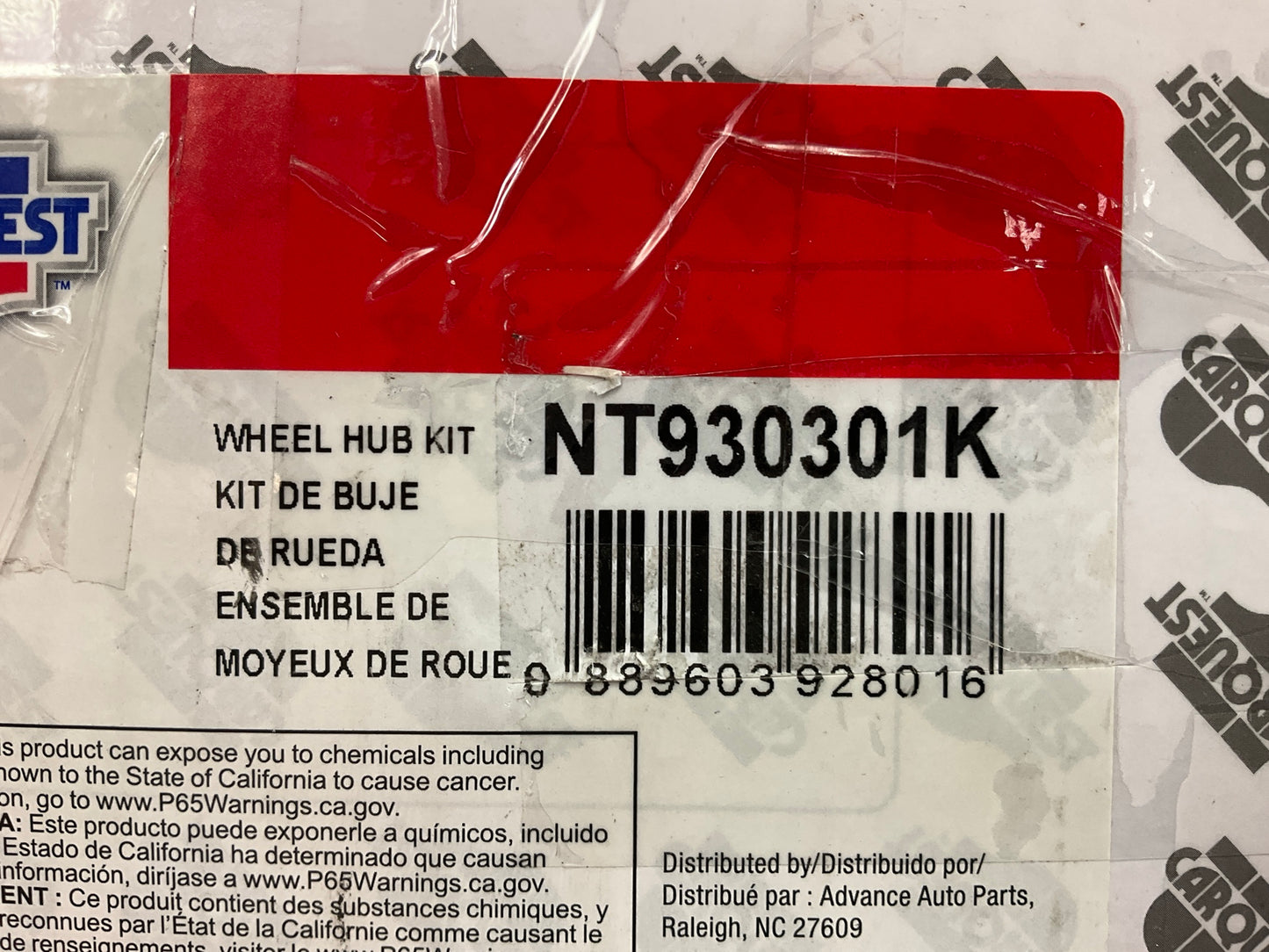 Carquest NT930301K Wheel Hub Repair Kit