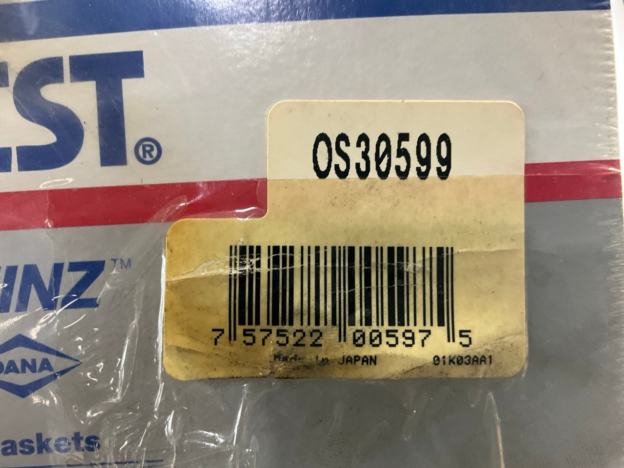 Carquest OS30599 Engine Oil Pan Gasket For 84-89 Accord 83-87 Prelude 1.8L 2.0L