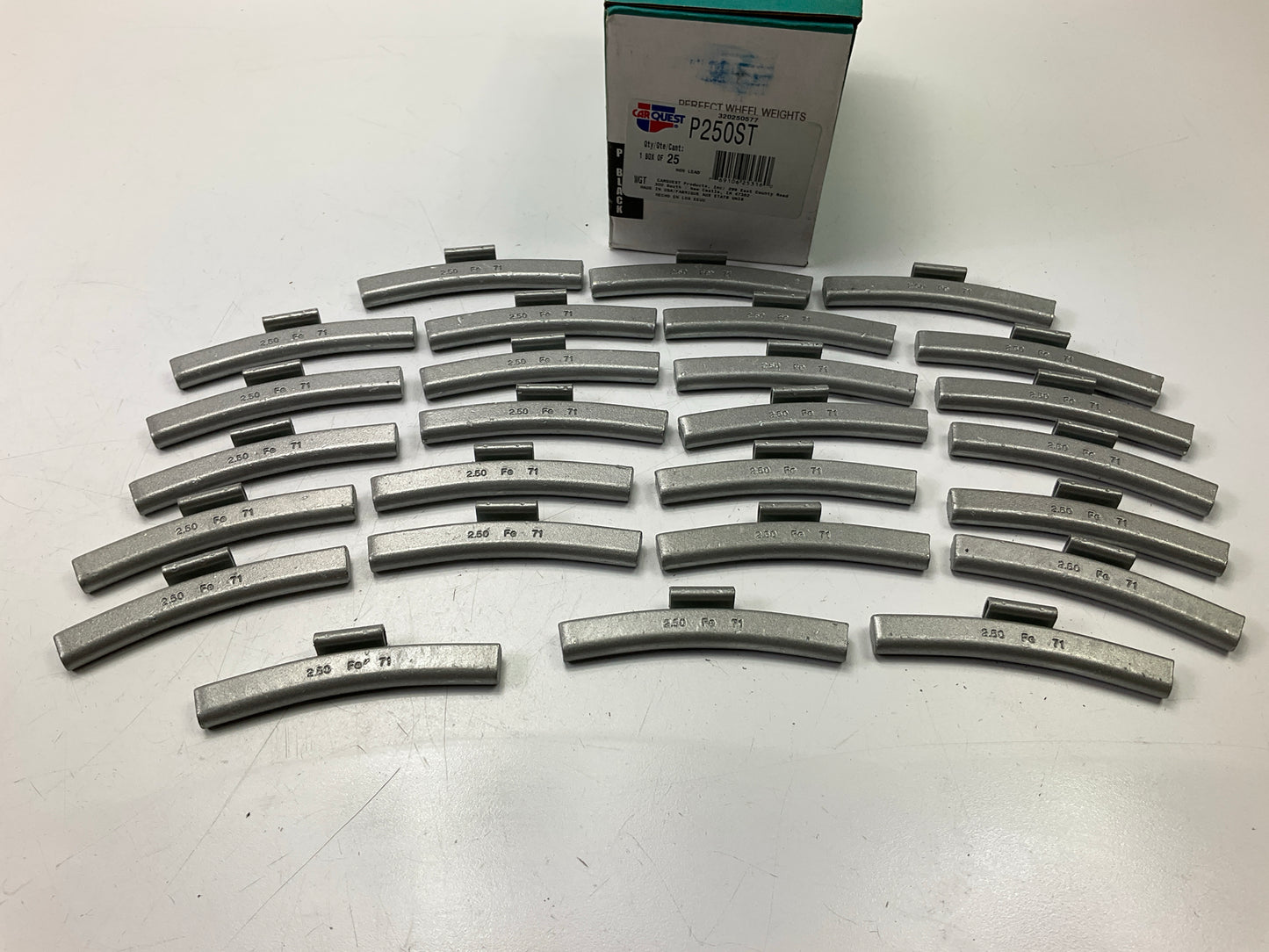 Carquest P250ST 2.50 Oz Wheel Balancer Weights - 25 Pack