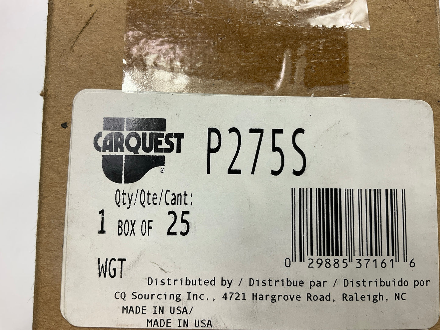Carquest P275S P-Series 2.75 Oz Wheel Weights, Clip-On 2-3/4 Oz, Box Of 25 Pcs