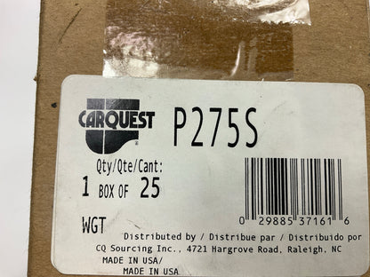 Carquest P275S P-Series 2.75 Oz Wheel Weights, Clip-On 2-3/4 Oz, Box Of 25 Pcs