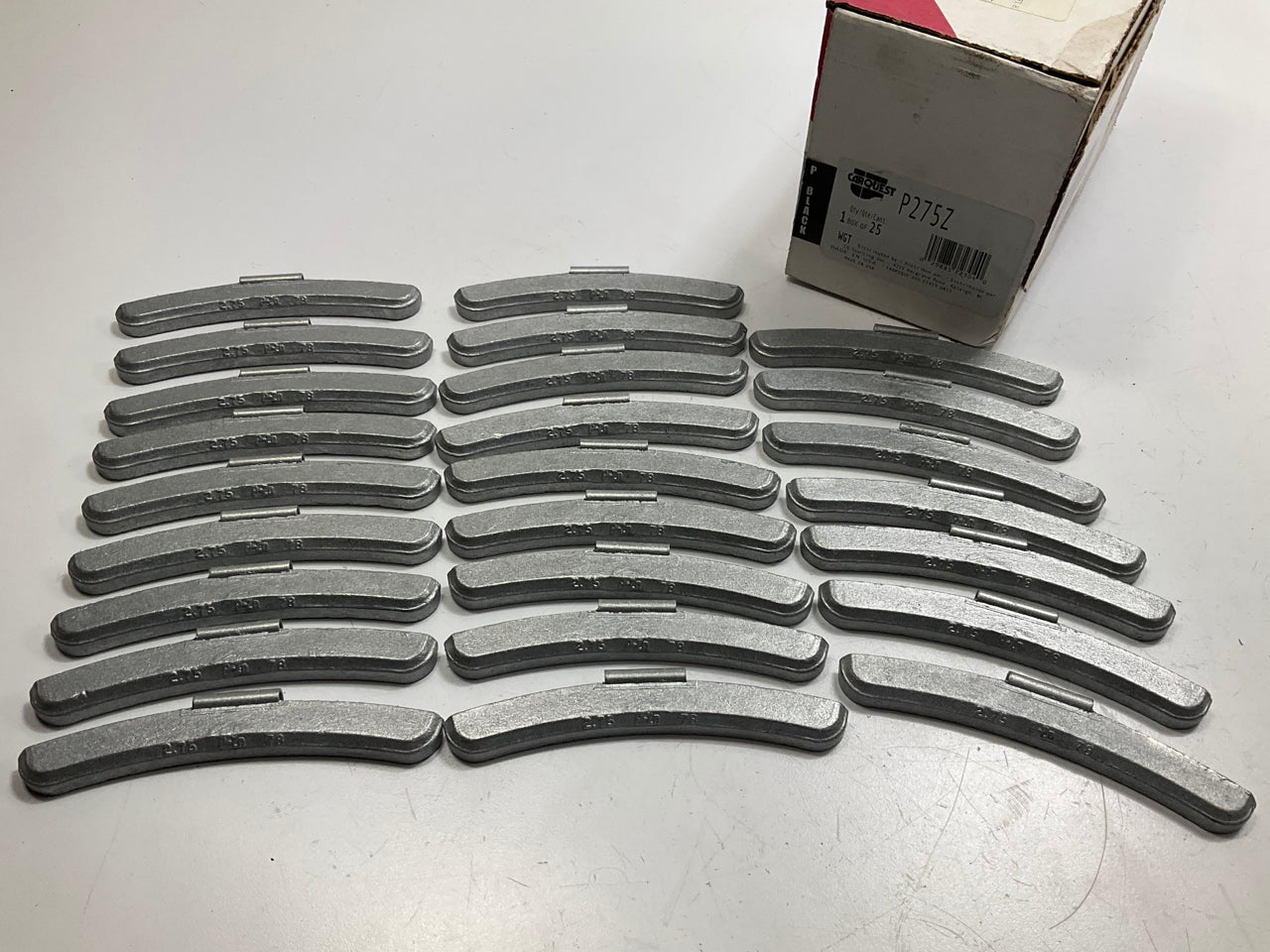 Carquest P275Z 2.75 Oz Coated Wheel Weights 2-3/4 Oz - Pack Of 25