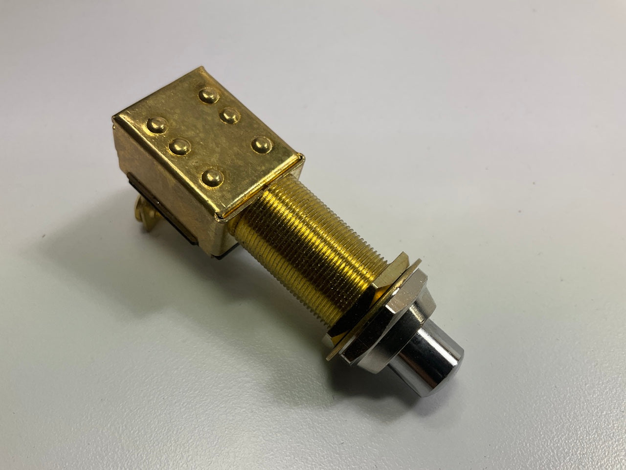 Carquest PBA1018 Universal Push Button Switch, Two Terminal, 15 Amp @ 12 Volt