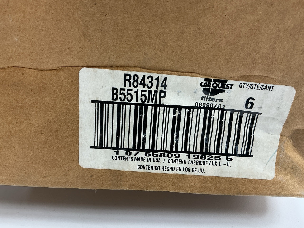 (6) Carquest R84314MP Engine Oil Filters, Made In USA