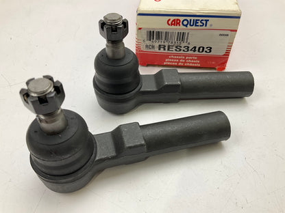 (2) Carquest RES3403 Steering Tie Rod End - Front Outer