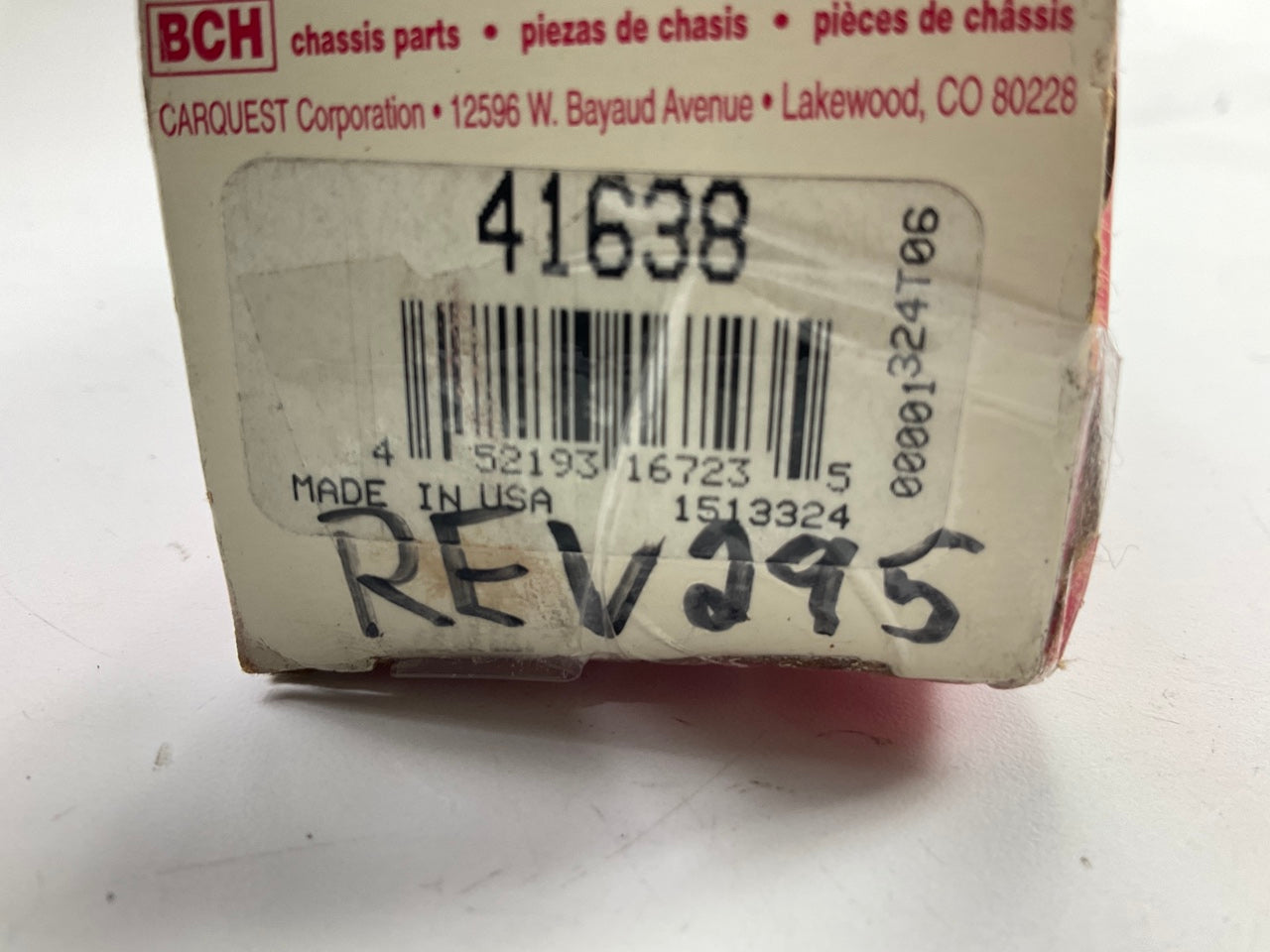 Carquest REV295 Front Inner Steering Tie Rod End