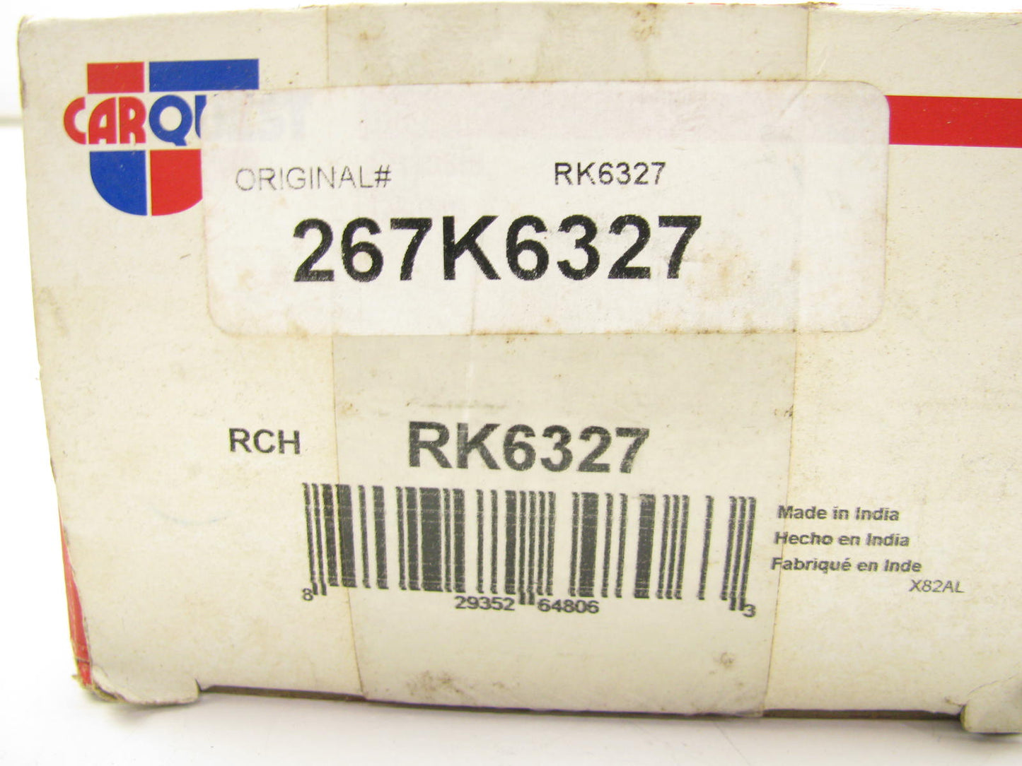 Carquest RK6327 Suspension Control Arm Bushing Kit - Front Lower