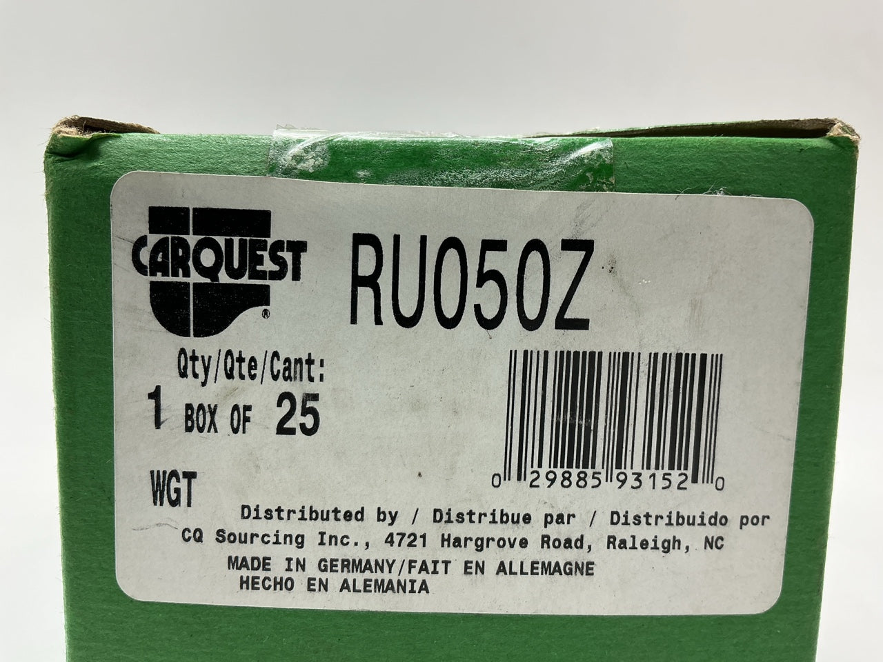 Carquest RU050Z Adh 50g 50 Gram Adhesive Wheel Weights, Pack Of 25, Coated
