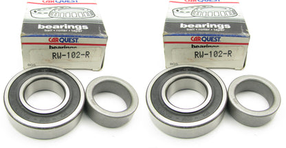 (2) Carquest RW-102-R Rear Wheel Bearing Assemblies & Lock Rings