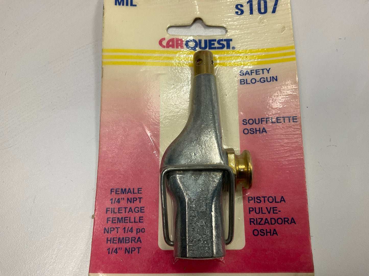 Carquest (Made By Milton) S107 Safety Air Blow Gun Female 1/4'' NPT