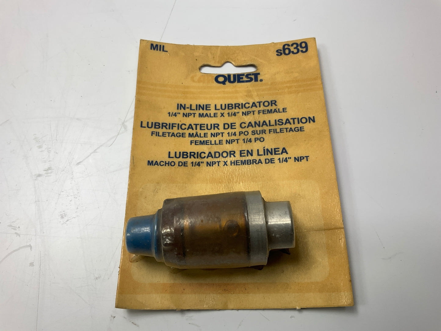 Carquest S639 Type2 Air Line In-Line Lubricator,1/4'' NPT Male X 1/4'' NPT Female