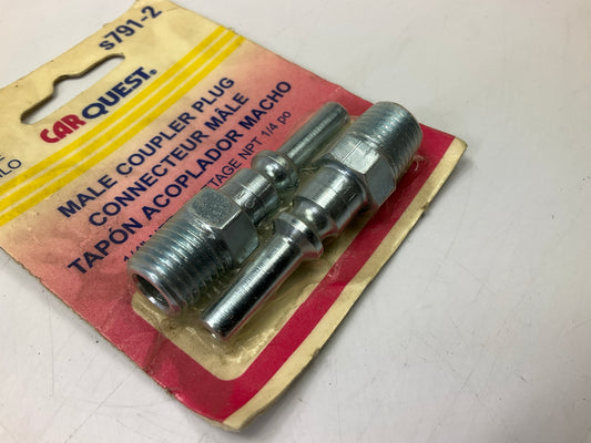 Carquest By Milton S791 1/4'' L-Style Male Plug, 2 / Pack