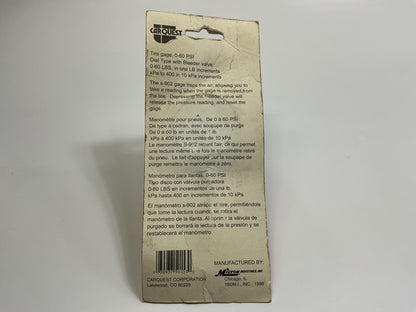 Carquest Packaged - Made By Milton, S902 Tire Air Pressure Gauge As Shown