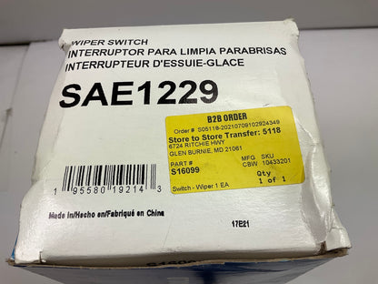 Carquest SAE1229 Combination Turn Signal Headlight Switch 2008-10 F-250 F-350 SD