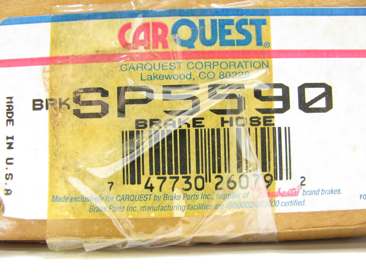 Carquest SP5590 Brake Hose - FRONT LEFT - 4WD ONLY, 2-DOOR STANDARD CAB ONLY