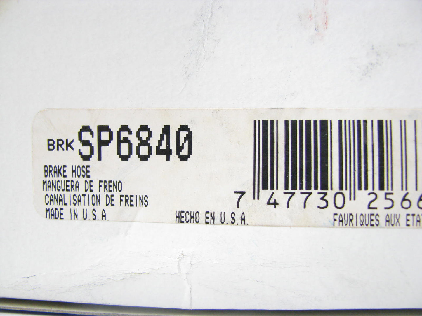 Carquest SP6840 Rear Center Brake Hydraulic Hose for 1984 Continental Mark VII