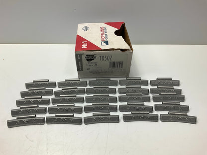 Carquest T050Z 1/2 Oz Coated Zinc Wheel Weights 0.50 Oz - Pack Of 25