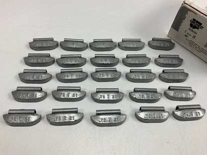 Carquest T075N Wheel Weights, Coated, 0.75oz (3/4 Oz), Pack Of 25 Pcs