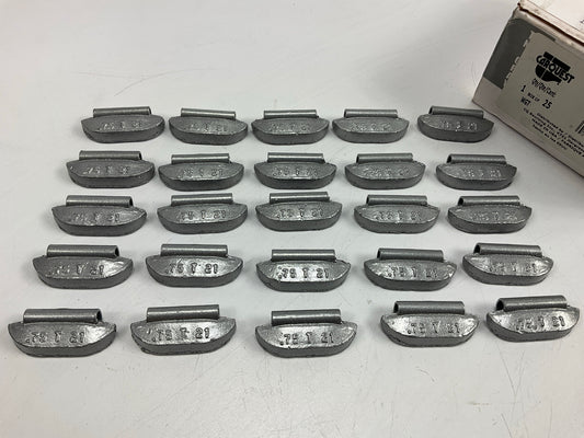 Carquest T075N Wheel Weights, Coated, 0.75oz (3/4 Oz), Pack Of 25 Pcs
