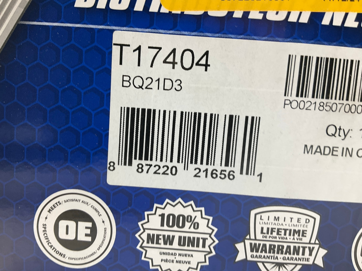 BROKEN CAP - Carquest T17404 Ignition Distributor