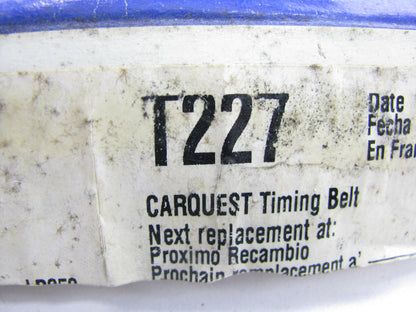 Carquest T227 Engine Timing Belt for 1992-2000 Honda Acura 1.6L 1.7L