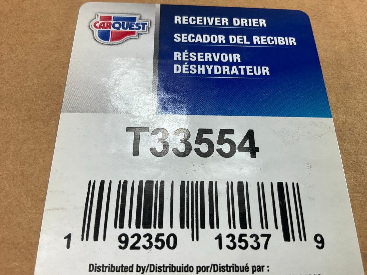 Carquest T33554 A/C Receiver Drier