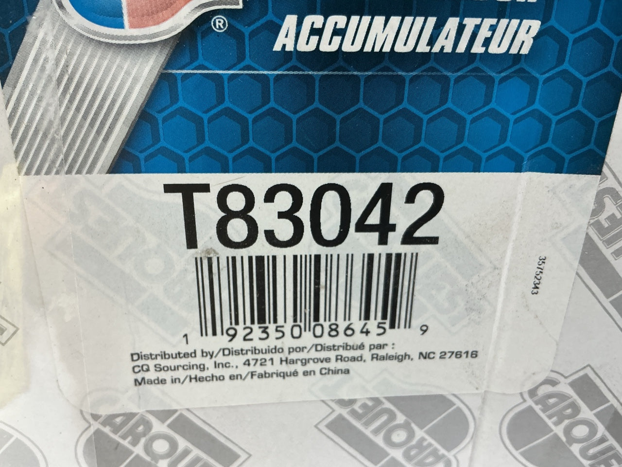 Carquest T83042 A/C Accumulator With Hose Assembly