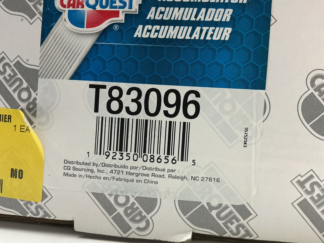 Carquest T83096 A/C Accumulator