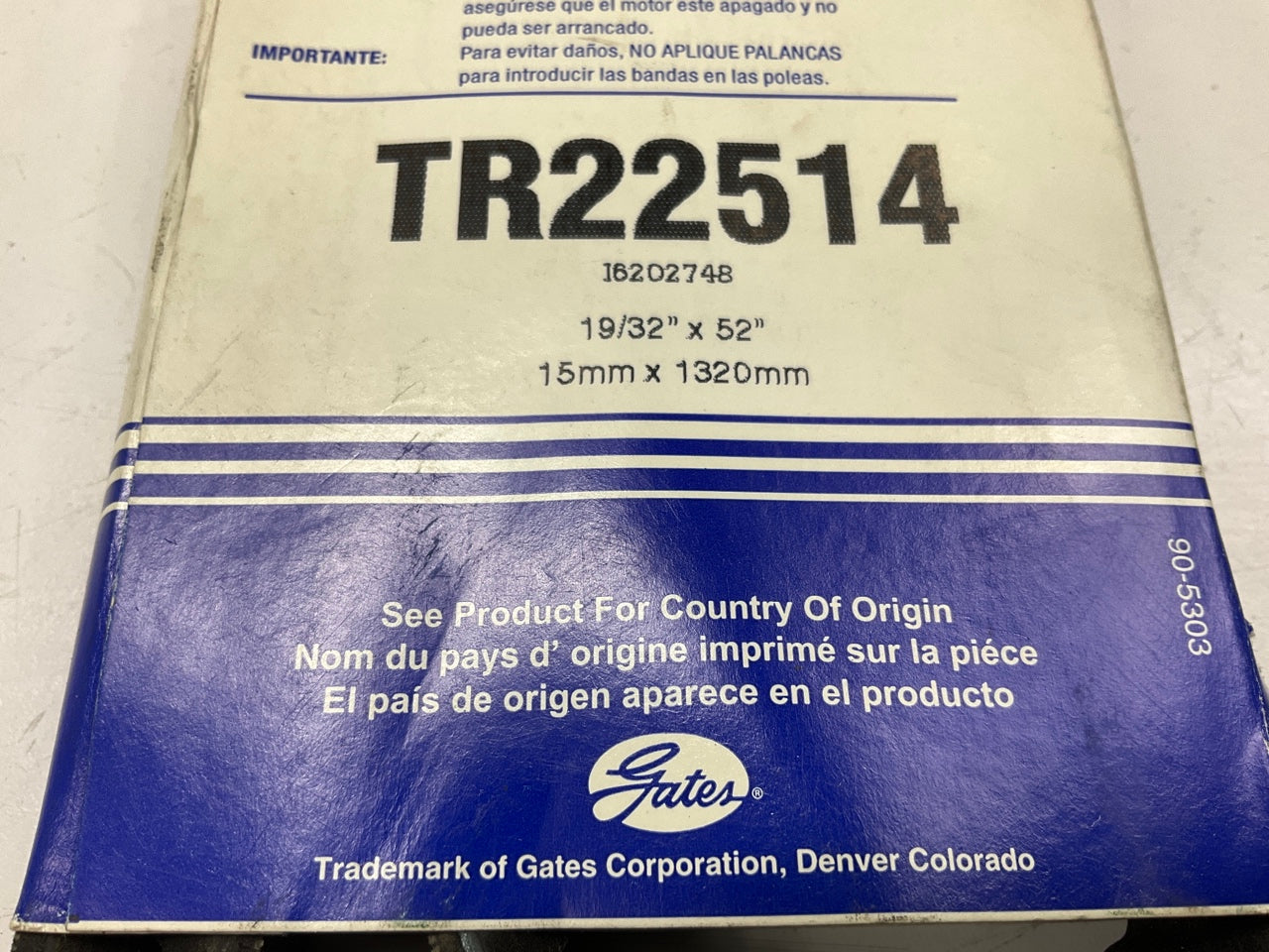 Carquest TR22514 Truck & Bus Accessory Drive Belt