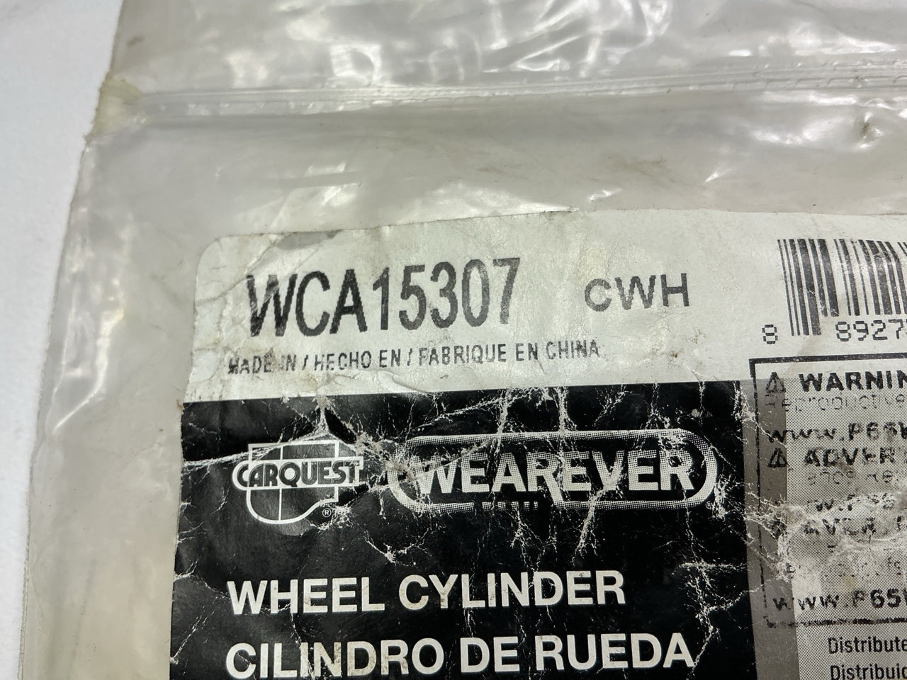 Carquest WCA15307 Rear Lower / Upper Drum Brake Wheel Cylinder - MISSING WASHERS