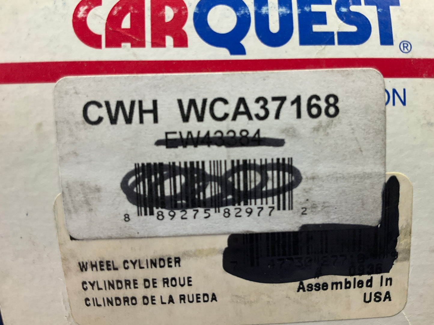 Carquest WCA37168 Front Right Lower Drum Brake Wheel Cylinder