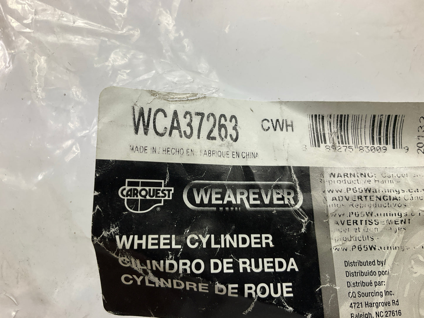 Carquest WCA37263 Rear Drum Brake Wheel Cylinder