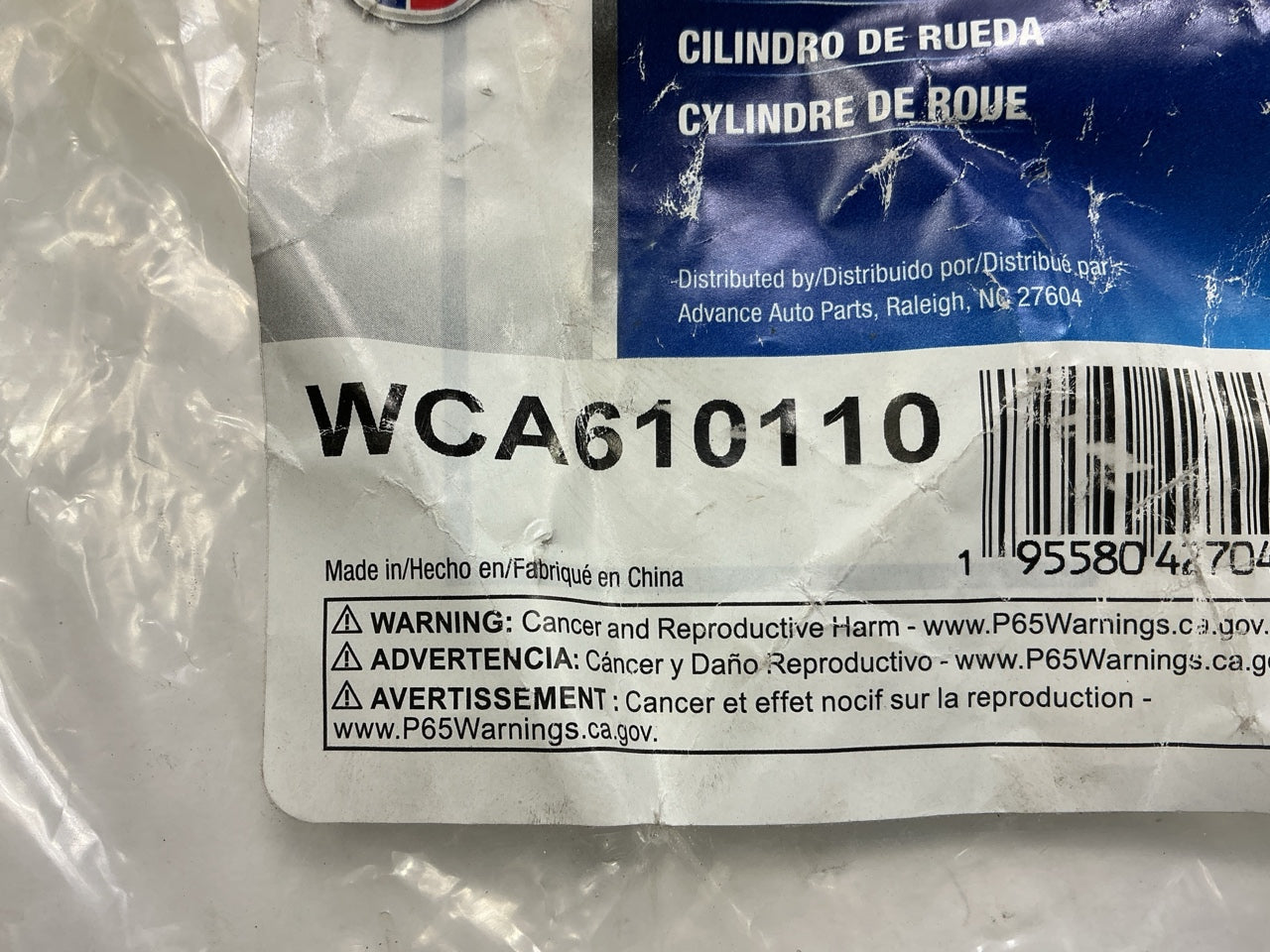 Carquest WCA610110 Rear Drum Brake Wheel Cylinder