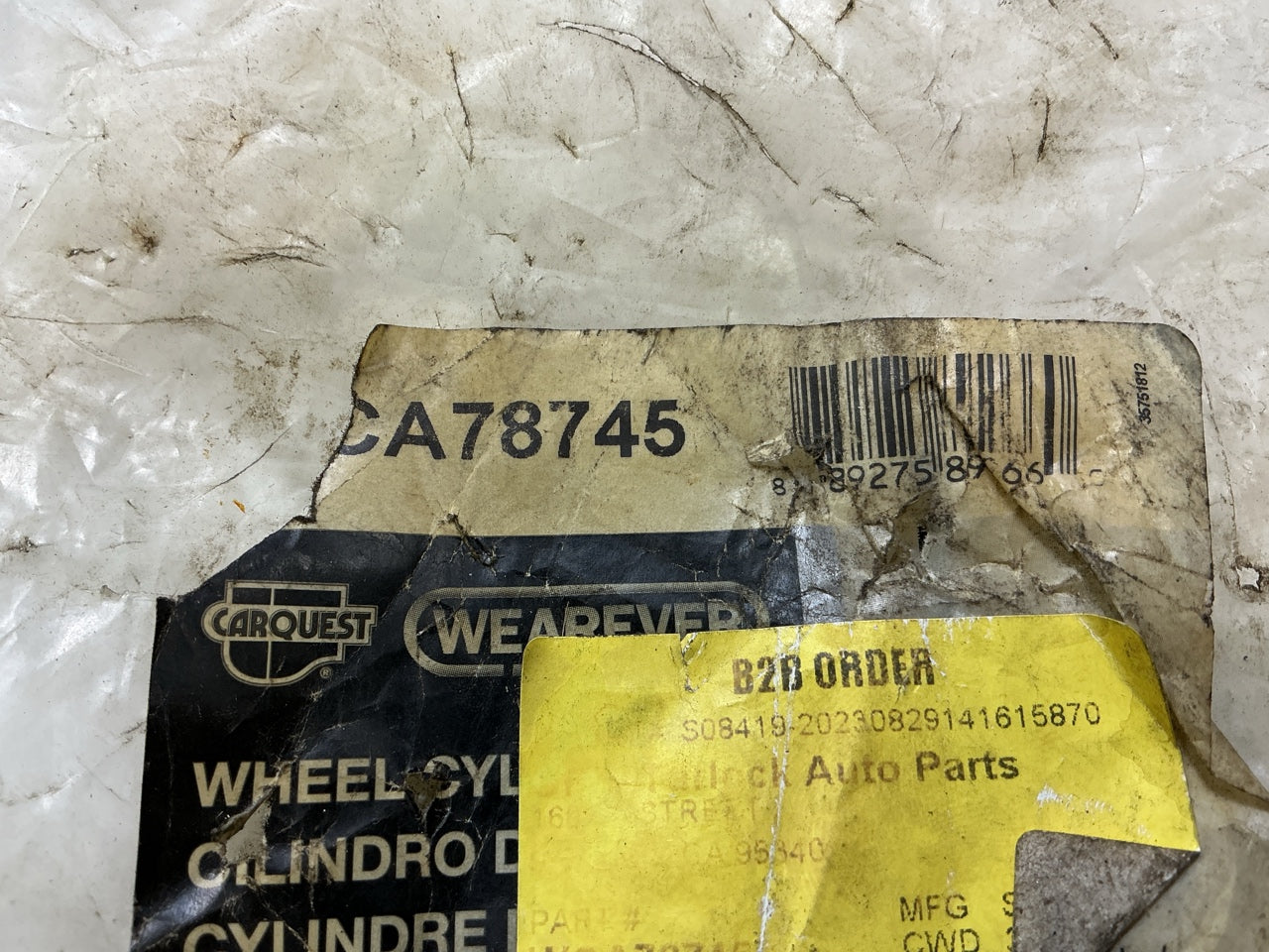 Carquest WCA78745 Rear Drum Brake Wheel Cylinder