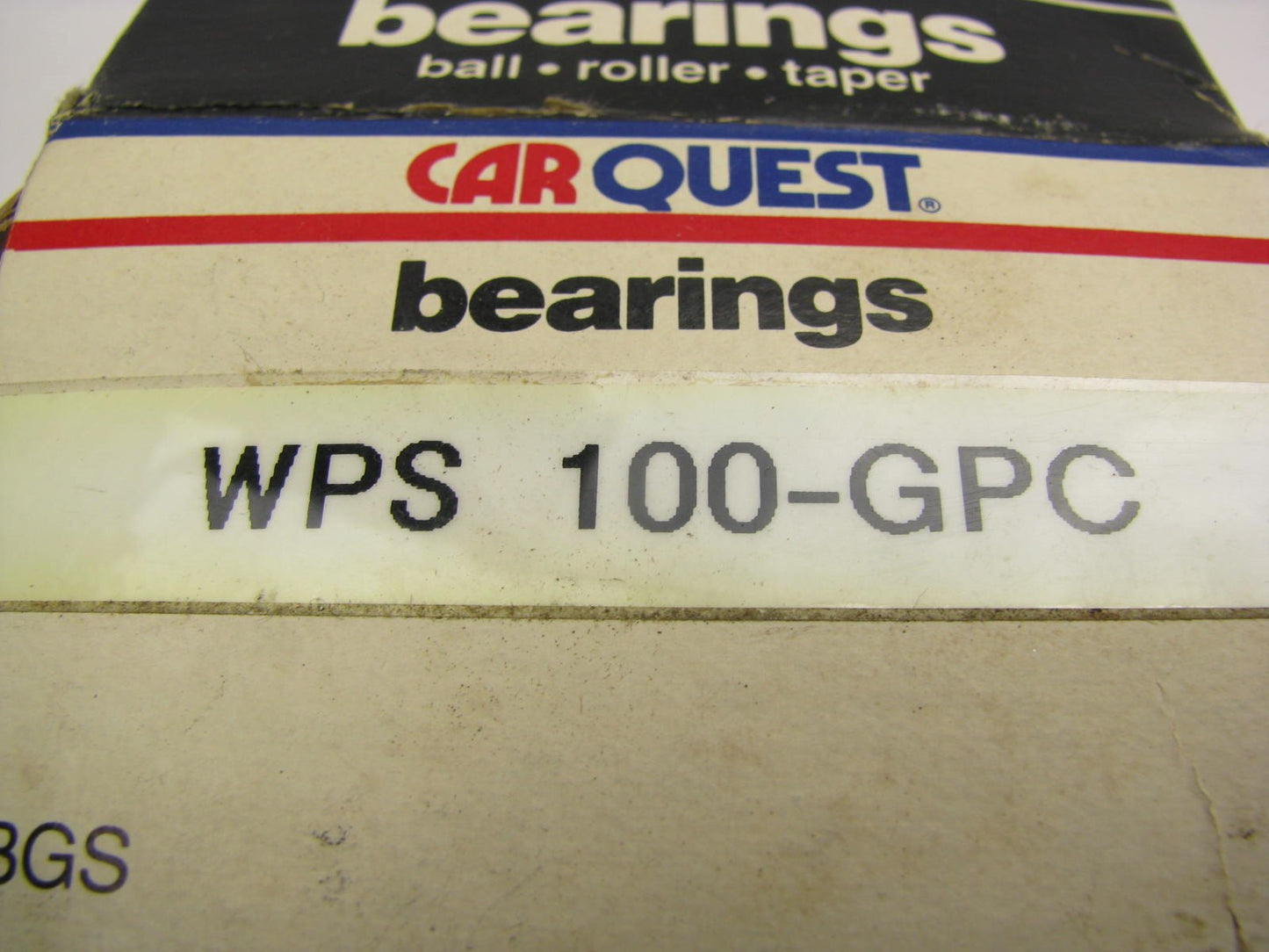 Carquest WPS100-GPC Bearing Insert - 2.047 OD X 1'' Inner Race Bore X 1'' Cone