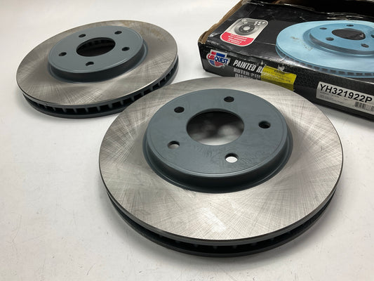 (2) Carquest YH321922P Front Disc Brake Rotor For 11-24 Nissan LEAF, 13-21 NV200