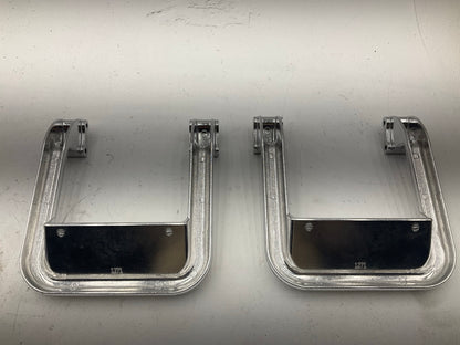 CARR 103992 10'' X 3'' Pair Hoop II Polished Aluminum Flat Steps, Pair