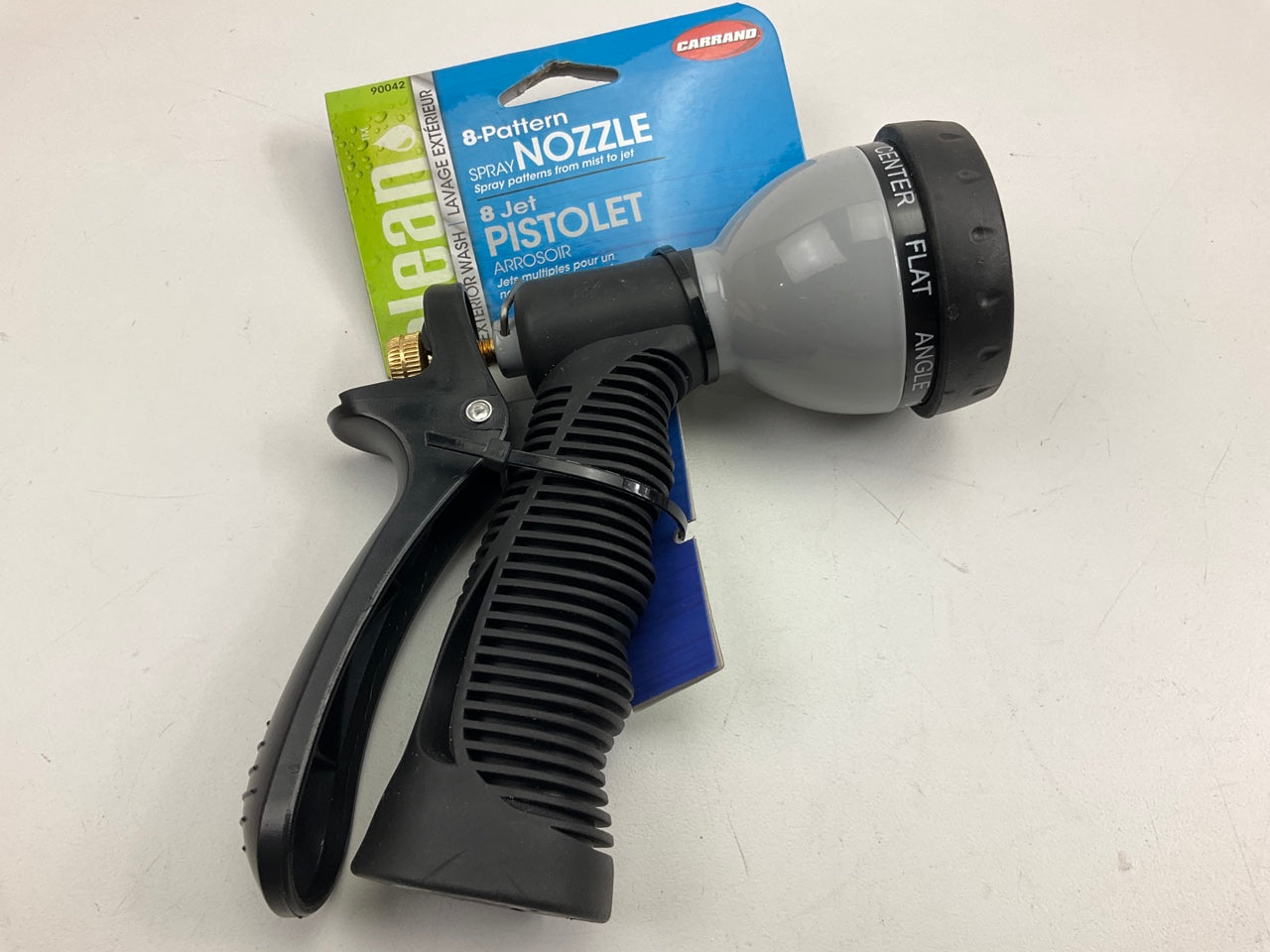 Carrand 90042 Garden Hose Spray Nozzle, Eight Spray Patterns From Mist To Jet