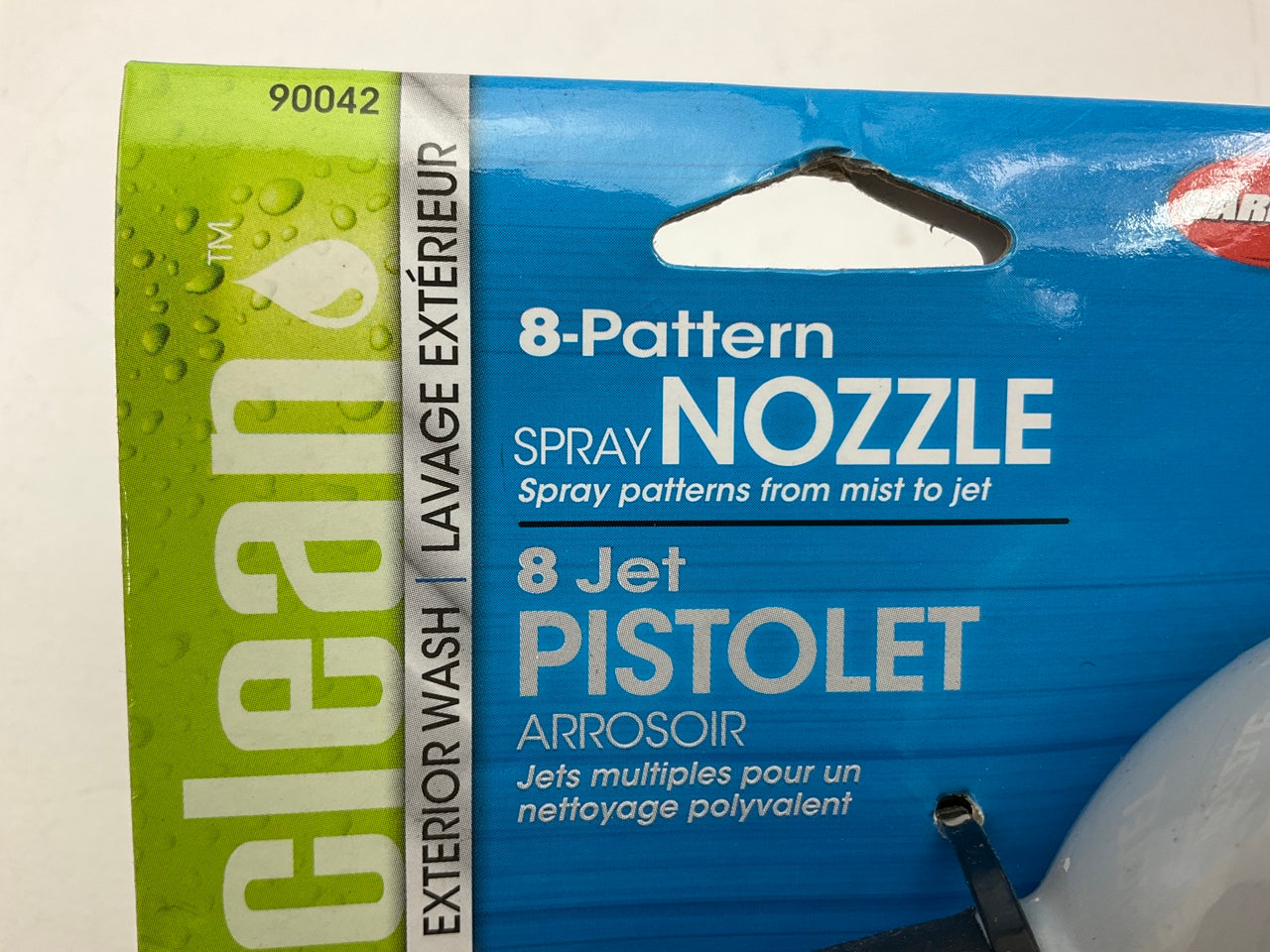 Carrand 90042 Garden Hose Spray Nozzle, Eight Spray Patterns From Mist To Jet