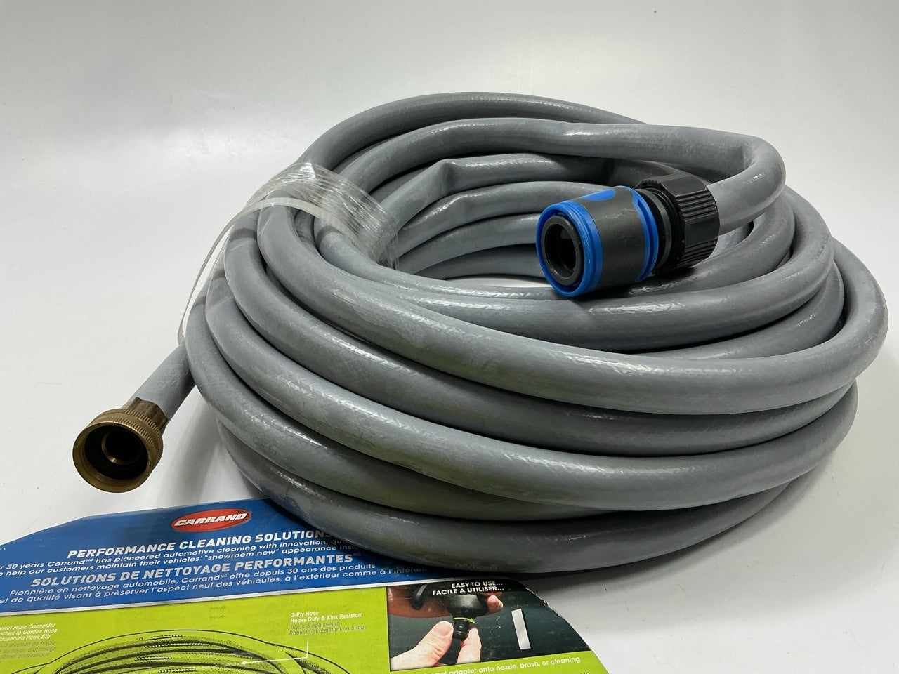 Carrand 90063 Quick-Connect 50 Feet Car Wash Garden Hose WITH Q. CONNECT FITTING