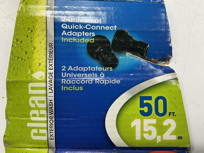 Carrand 90063 Quick-Connect 50 Feet Car Wash Garden Hose WITH Q. CONNECT FITTING