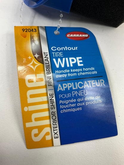 (2) Carrand 92043 Contour Foam Tire Shine Wipe Applicator Brushes