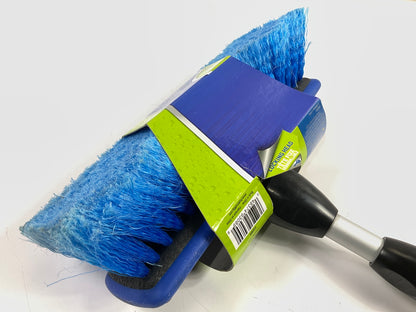 Carrand 93089 Deluxe Wash Flow Thru Brush, 10'' Brush Head W/ Telescoping Handle