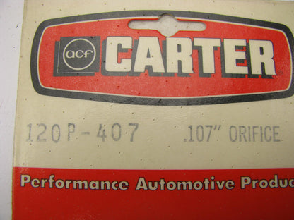 Carter 120P-407 AFB 4-BBL Carburetor Jets - 0.107'' Size