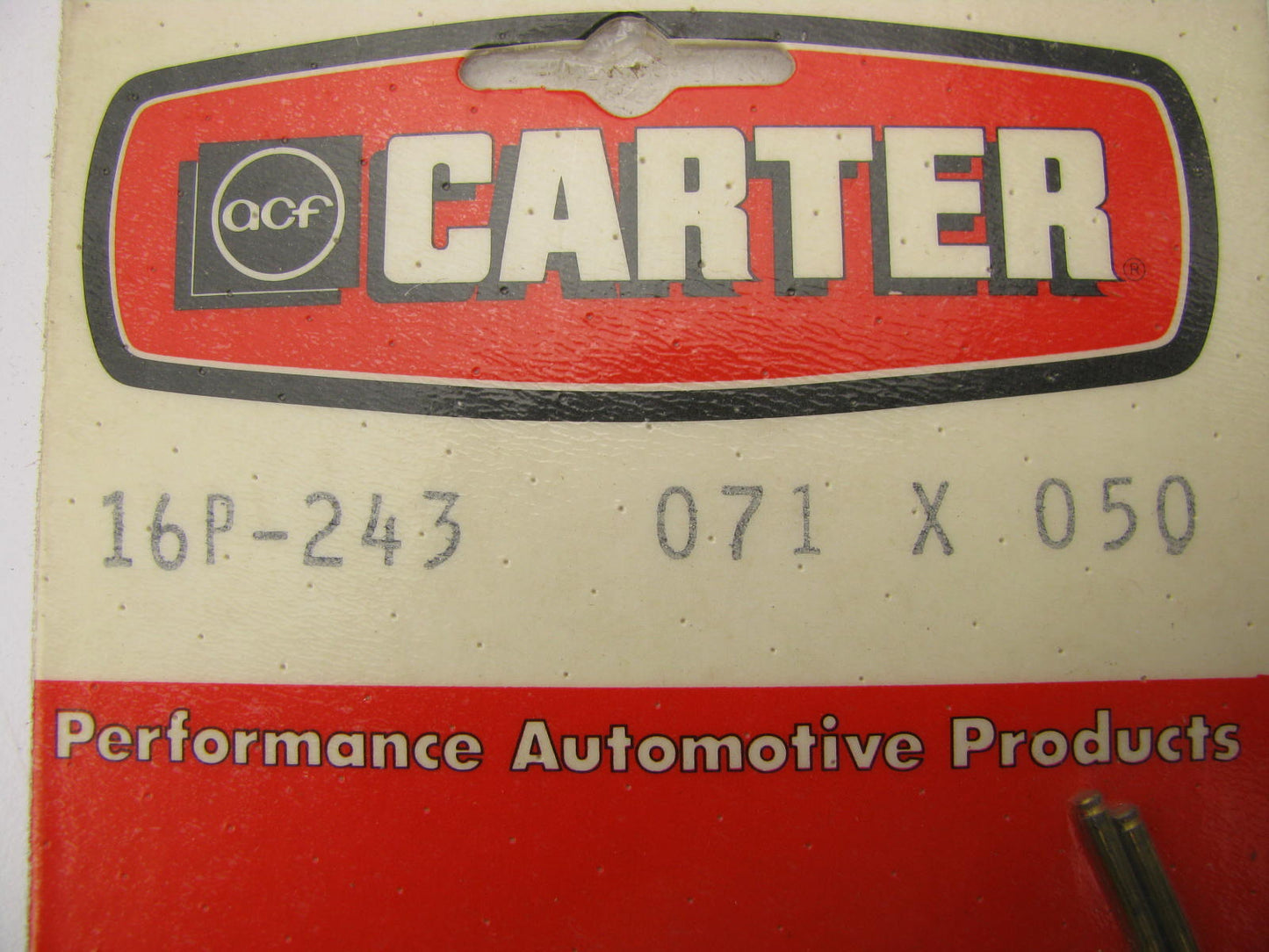 Carter 16P-243 AFB Carburetor Metering Rods - .071 X .050