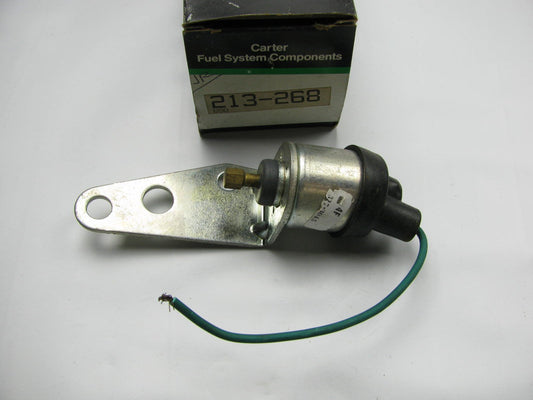 Carter 213-268 Idle Stop Solenoid - GM 4.3L V6 & 5.7L V8 DIESEL CARS ES118