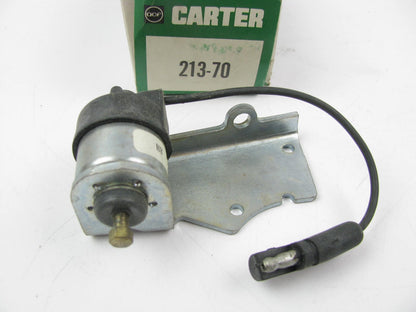 NOS 1977 Ford 300 4.9L Carter 1-BBL Carburetor Idle Stop Solenoid CALIF MANUAL T