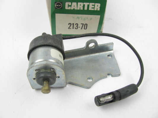 NOS 1977 Ford 300 4.9L Carter 1-BBL Carburetor Idle Stop Solenoid CALIF MANUAL T