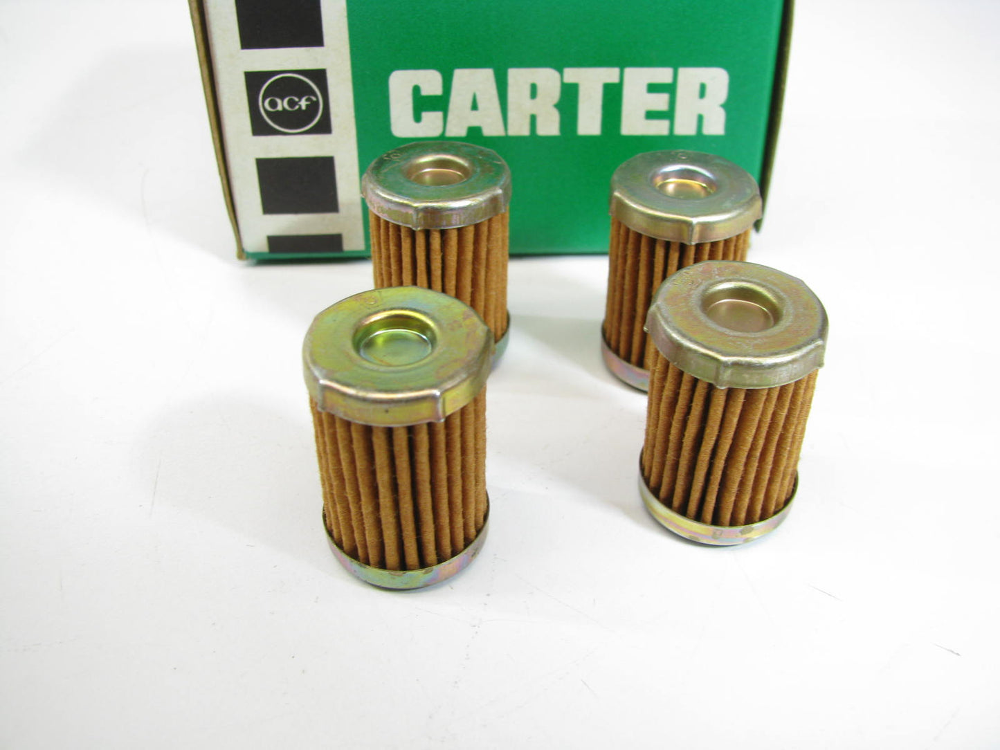 (4) Carter 30-194 Fuel Filter Element - Replacement Cartridges