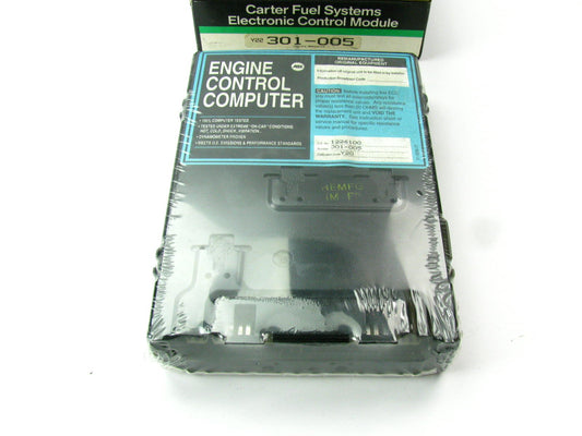 REMAN. Carter 301-005 Engine Control Computer Module ECU ECM   GM 1226100